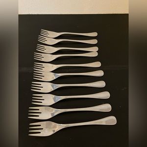 Furst Furosil Germany 18/8 Stainless Salad FORKS, Plain but Elegant Pattern